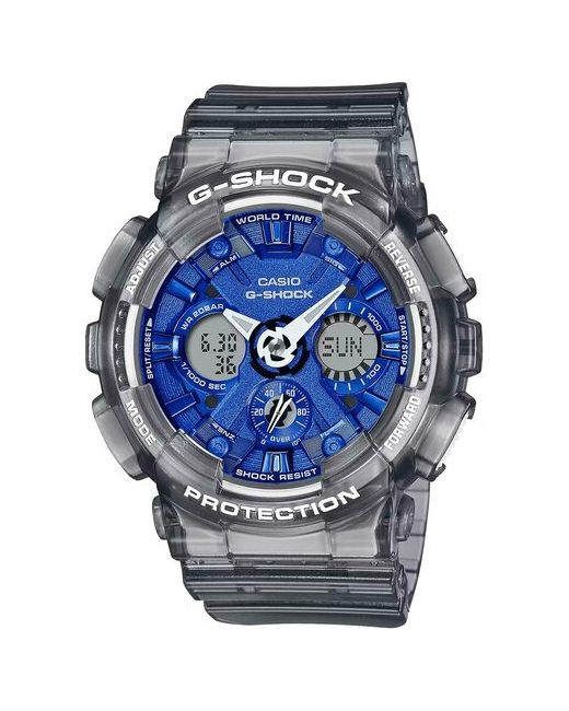 Casio Наручные часы Японские наручные G-SHOCK GMA-S120TB-8A с хронографом синий