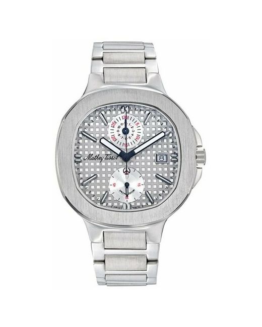Mathey-Tissot Наручные часы Швейцарские наручные H152CHAS с хронографом серебряный серый