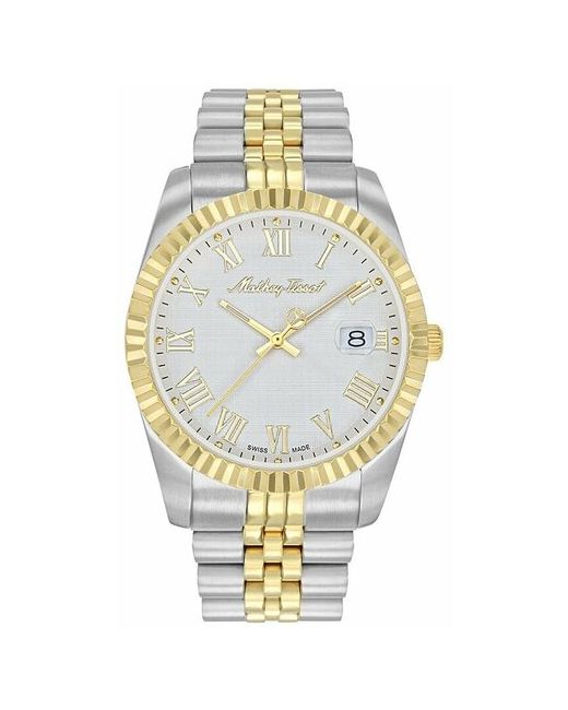 Mathey-Tissot Наручные часы Швейцарские наручные H810BBR золотой белый