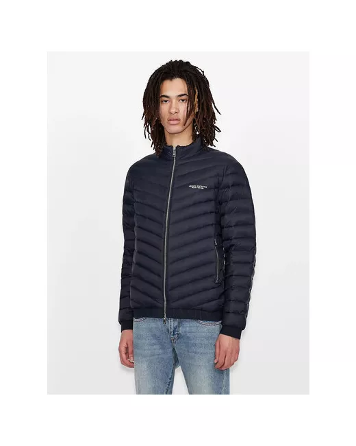 Armani Exchange куртка демисезон/зима силуэт прямой утепленная стеганая карманы внутренний карман размер