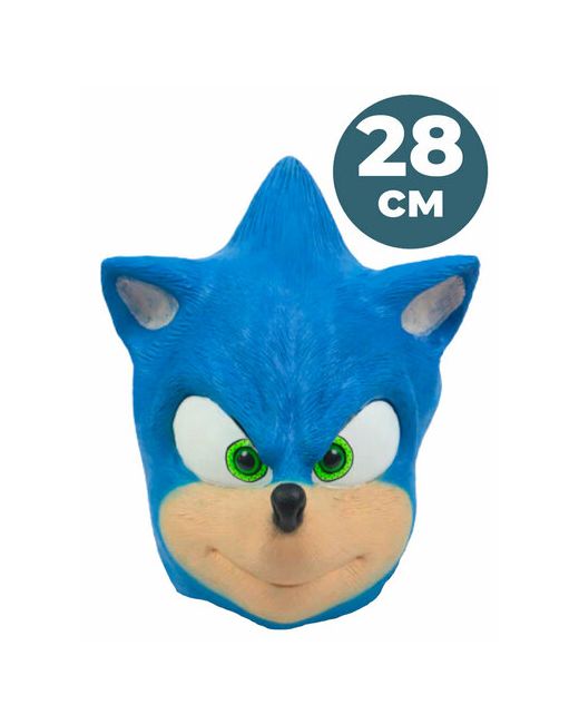 StarFriend Карнавальная маска Соник Sonic резиновая 28х32 см