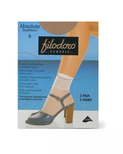 Filodoro носки средние капроновые 8 den размер OneSize