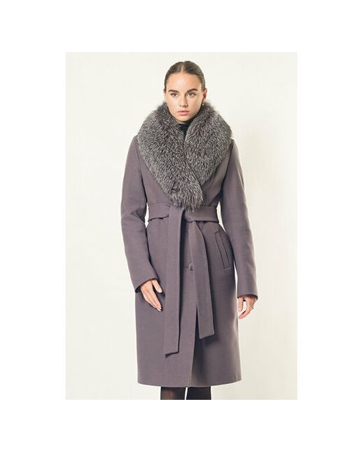 Margo Пальто-халат демисезонное демисезон/зима шерсть силуэт прилегающий удлиненное размер 52