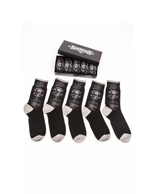 SINNER's BONES носки 5 пар классические подарочная упаковка размер