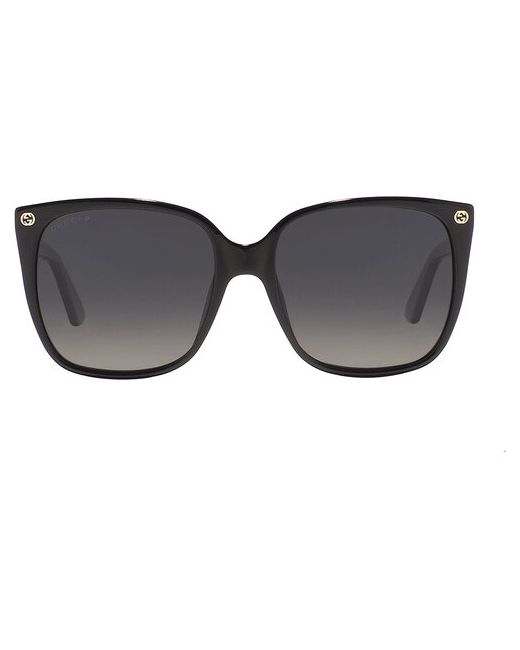 Gucci Солнцезащитные очки 0022S 007 бабочка оправа градиентные с защитой от УФ для черный