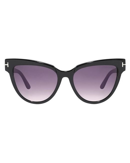 Tom Ford Солнцезащитные очки Nadine 941 01B кошачий глаз с защитой от УФ градиентные для