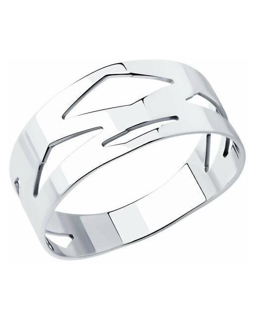 Diamant Кольцо серебро 925 проба родирование размер 17