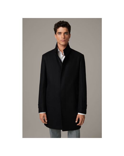 Strellson Пальто демисезон/зима шерсть силуэт полуприлегающий средней длины карманы внутренний карман подкладка без капюшона размер 56