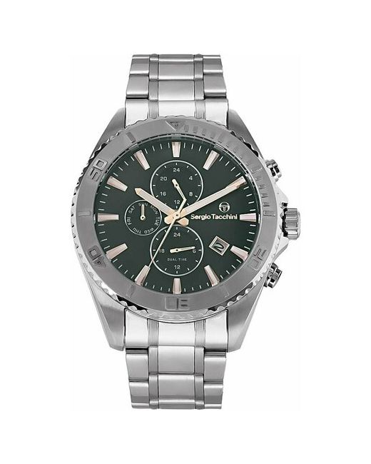 Sergio Tacchini Наручные часы ST.1.10375-4 серебряный зеленый