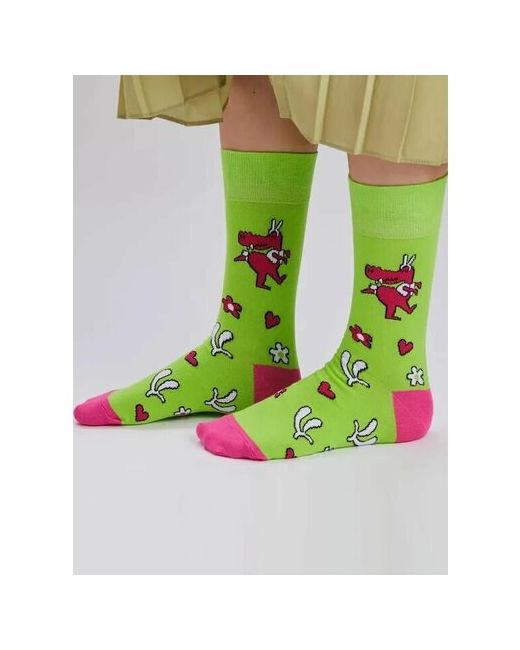 St. Friday носки средние усиленная пятка размер зеленый
