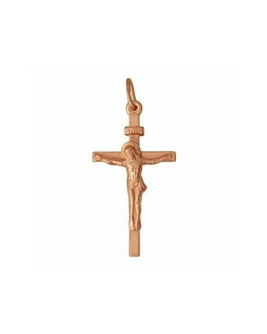 Красная Пресня Серебряная подвеска православный крест золочение Б5305