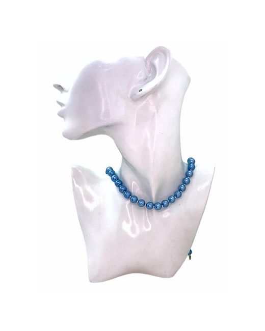 Dorim Ожерелье Колье Бусы жемчуг имитация/голубой