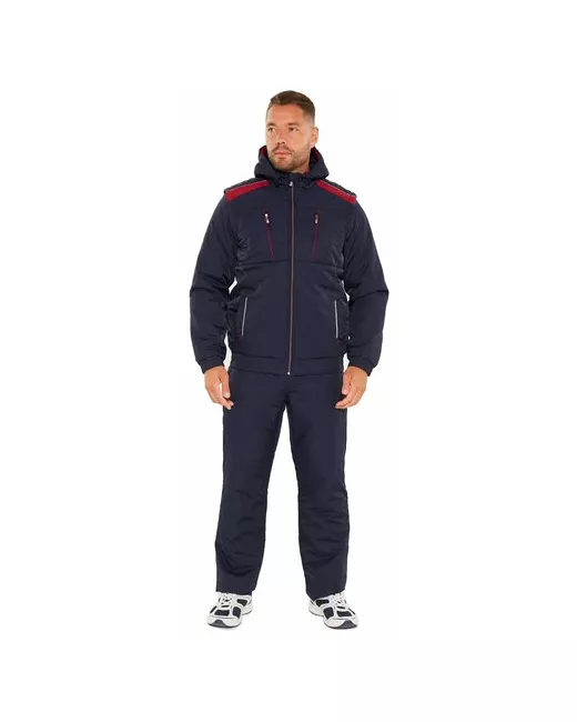 Tagerton Костюм олимпийка и брюки силуэт прямой капюшон карманы подкладка утепленный размер 2XL