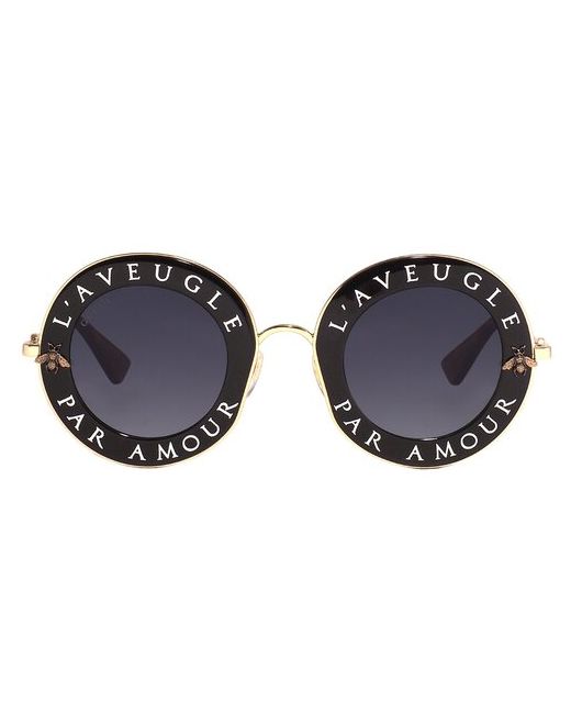 Gucci Солнцезащитные очки 0113S 001 круглые с защитой от УФ для мультиколор