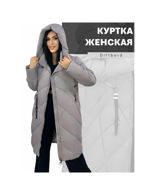 Diffberd куртка зимняя силуэт прямой карманы размер 56