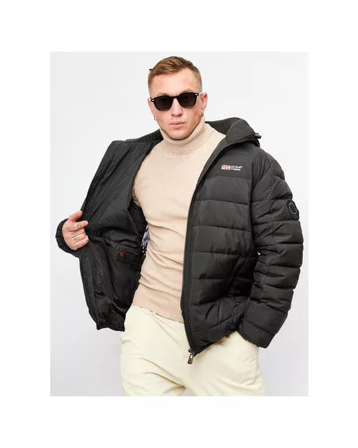 Drauda куртка зимняя силуэт свободный ветрозащитная внутренний карман водонепроницаемая капюшон размер 58