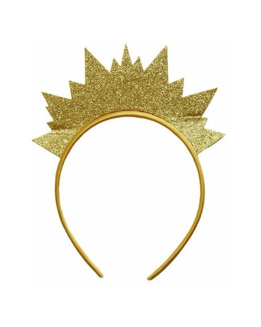 Magic Time Карнавальный ободок новогодний акссесуар на голову Корона золотая 16195см