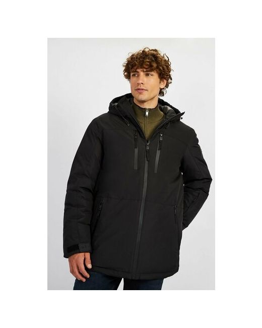 Baon куртка демисезон/зима силуэт прямой ветрозащитная водонепроницаемая размер 52 черный