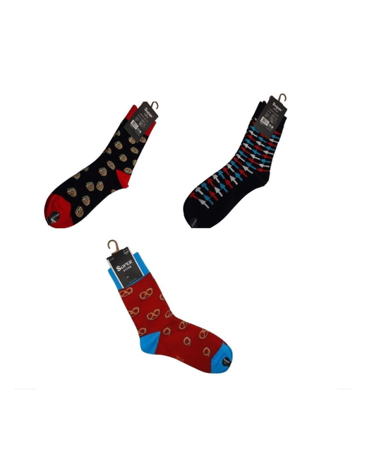 Super socks носки 3 пары высокие размер 44-48 мультиколор