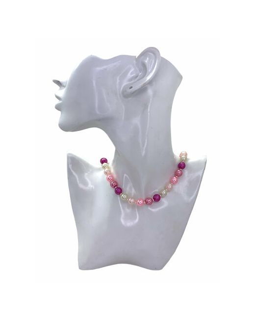 Dorim Ожерелье Колье Бусы жемчуг имитация/розовый-