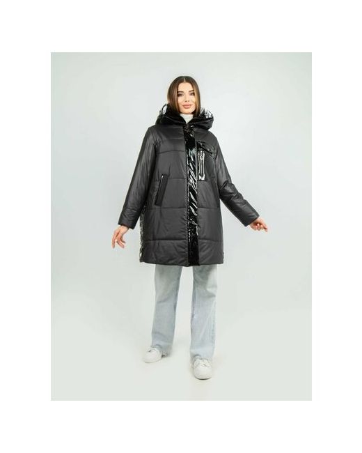 Karmelstyle куртка зимняя средней длины силуэт трапеция размер
