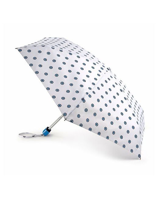 Fulton Мини-зонт механика 5 сложений купол 85 см. 6 спиц чехол в комплекте для синий