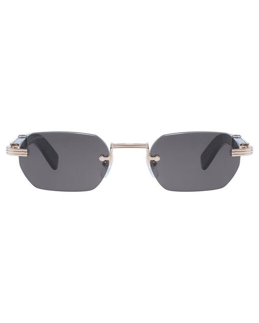 Cartier Солнцезащитные очки 0362S 001 фигурные с защитой от УФ мультиколор