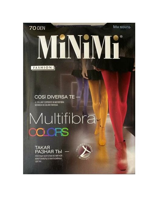 Minimi Колготки Multifibra Colors 70 den с ластовицей без шортиков размер