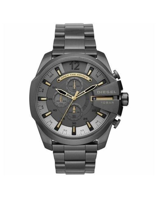 Diesel Наручные часы Часы наручные DZ4466 кварцевые на стальном ремешке серебристого цвета с минеральным стеклом водонепроницаемостью WR100 10 атм серебряный