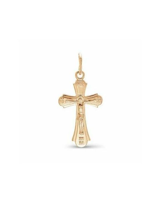 Красная Пресня Подвеска золотая крест православный с Иисусом В5208168