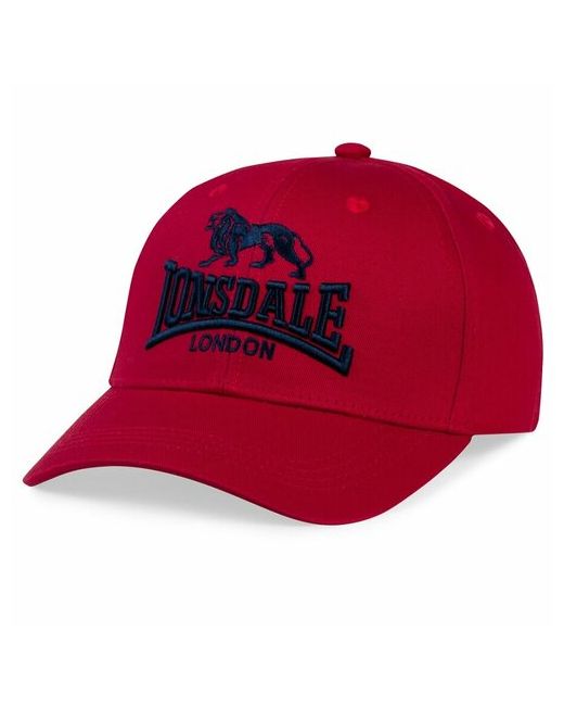 Lonsdale Бейсболка Кепка Salford Dark Red демисезон/лето размер 56-59