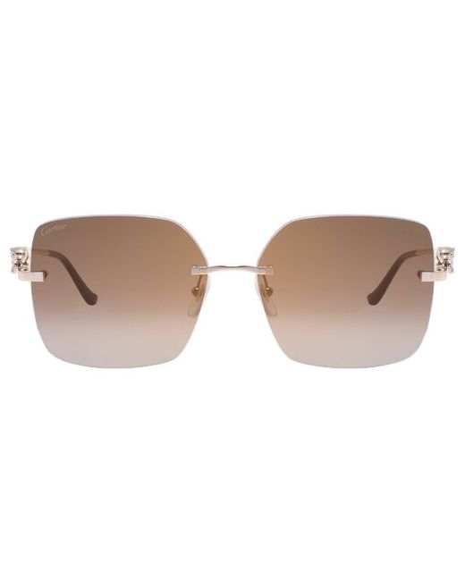 Cartier Солнцезащитные очки 0359S 002 квадратные оправа с защитой от УФ для мультиколор