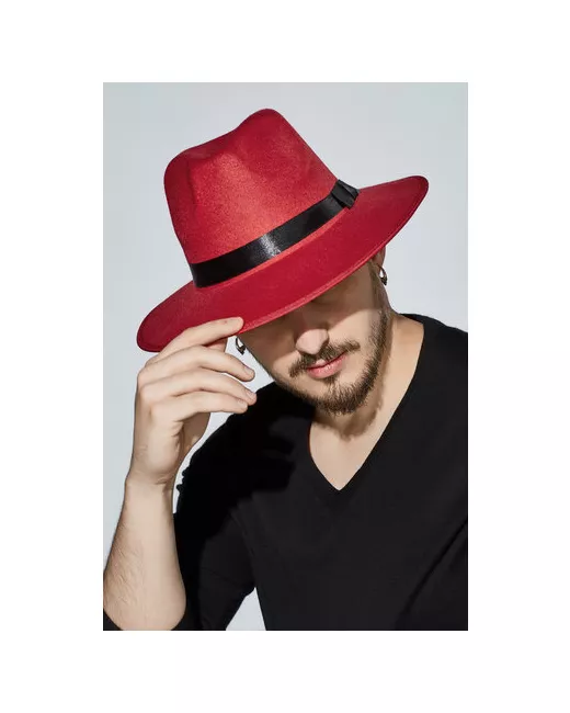 Nothing But Love Шляпа федора демисезонная размер 56/59 красный