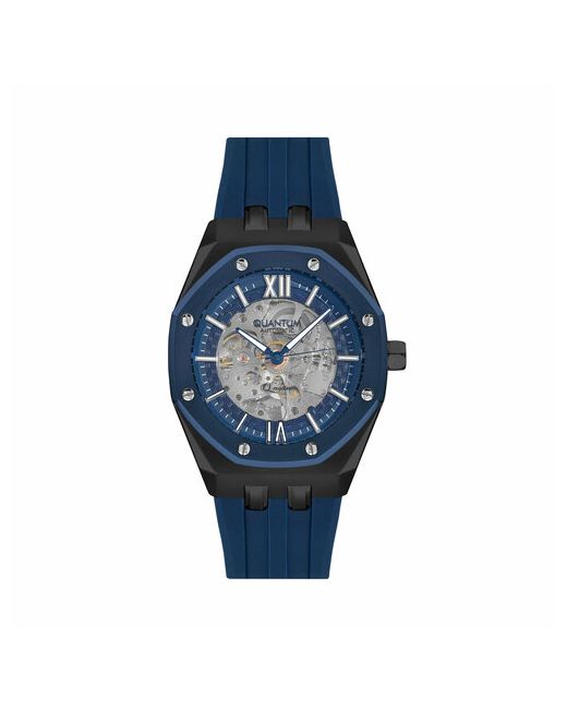 Quantum Наручные часы Часы наручные QMG996.699 Механические 45 мм черный синий