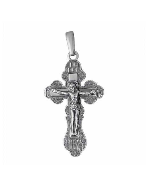 Красная Пресня Бижутерия подвеска крест православный с распятием серебрение А540262-9