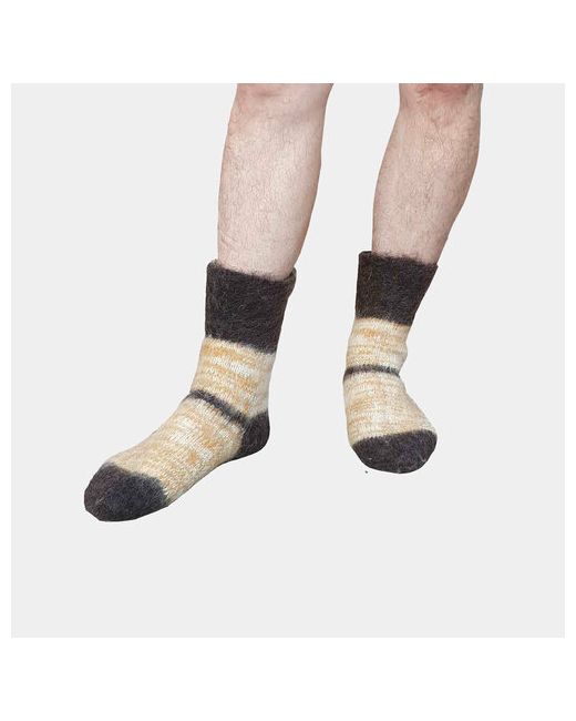 Наши носки носки Шерстяные теплые 1 пара классические утепленные воздухопроницаемые усиленная пятка вязаные на Новый год размер черный оранжевый