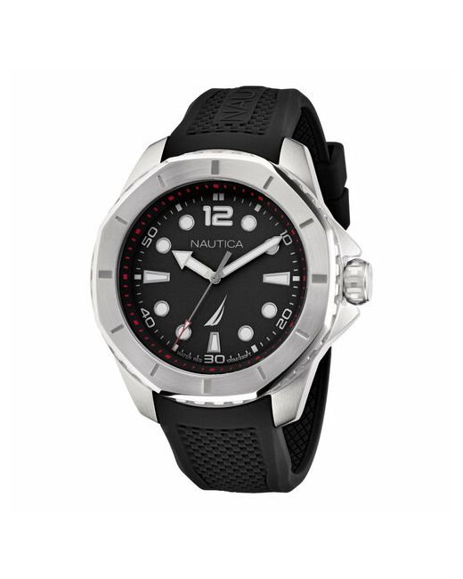 Nautica Наручные часы Часы наручные NAPKMF205 Кварцевые 46 мм серебряный