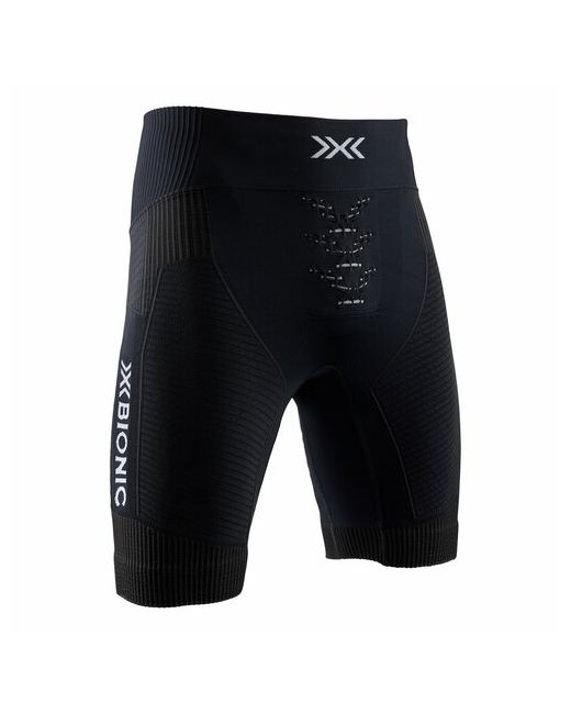 X-Bionic Термобелье шорты Effector 4.0 Run Shorts влагоотводящий материал размер черный зеленый