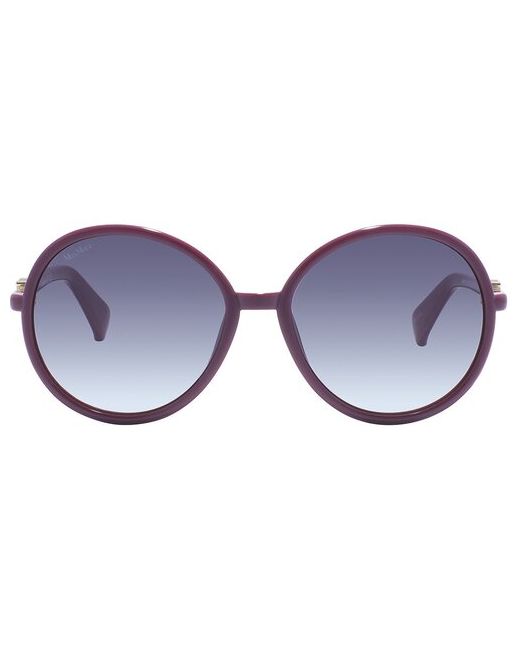 Max Mara Солнцезащитные очки 0065 75B круглые оправа градиентные с защитой от УФ для бордовый