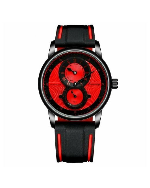 Forsining Наручные часы Роскошные 2023 модные наручные красный черный