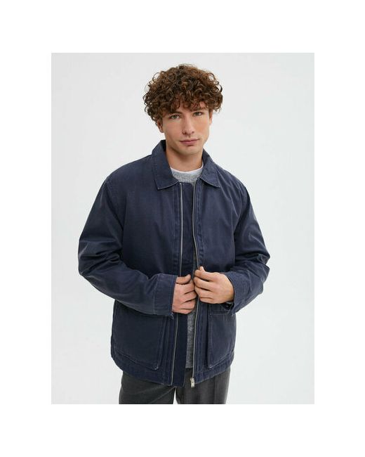 Finn Flare куртка демисезонная силуэт прямой ветрозащитная водонепроницаемая карманы размер