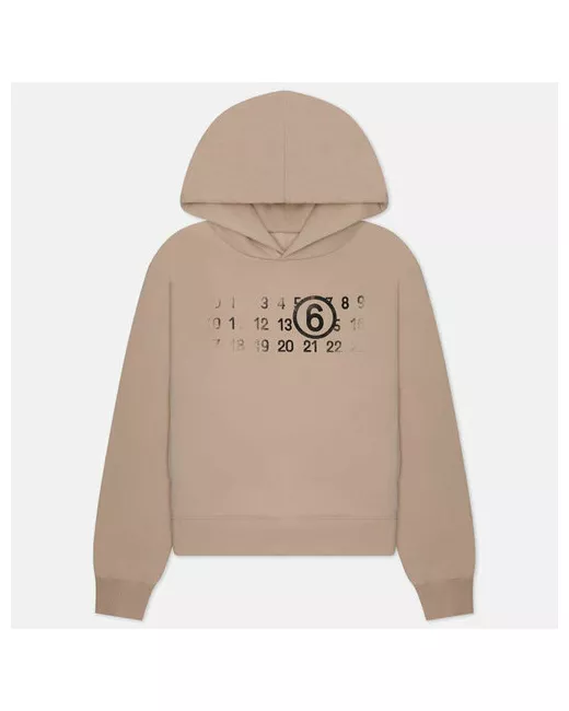 MM6 by Maison Margiela Толстовка numerical logo print hoodie размер
