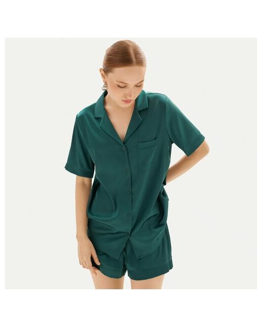 Kuchenland Рубашка короткий рукав однотонная размер Размер зеленый