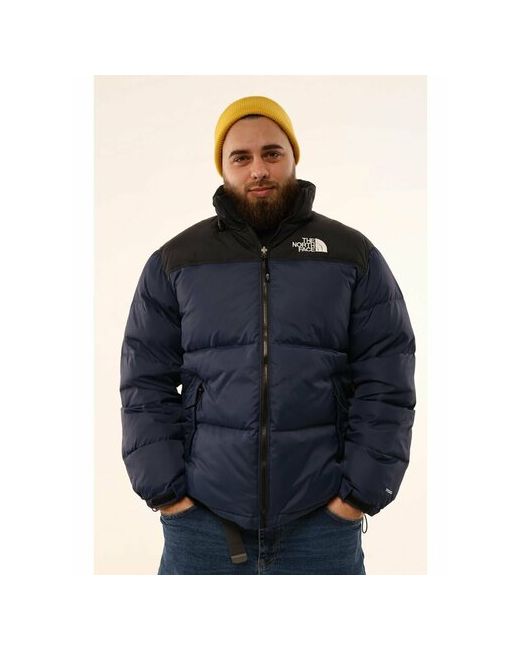 The North Face куртка демисезон/зима силуэт прямой размер черный синий