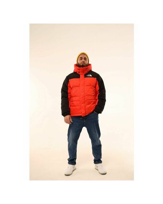 The North Face куртка демисезон/зима силуэт прямой размер черный красный