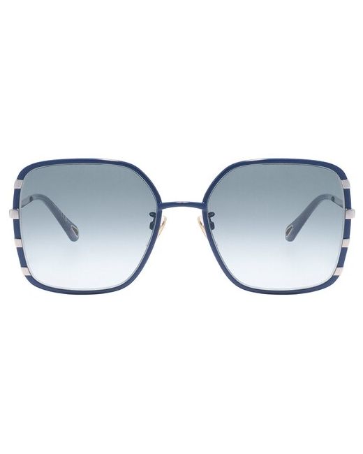 Chloe Солнцезащитные очки 0143S 001 квадратные оправа с защитой от УФ градиентные для синий