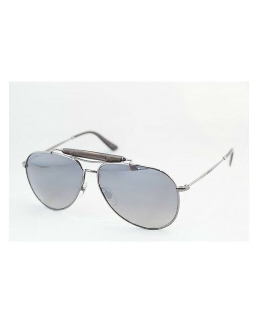 Gucci Солнцезащитные очки авиаторы оправа зеркальные градиентные для