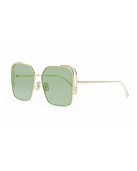 Fendi Солнцезащитные очки квадратные оправа для золотой