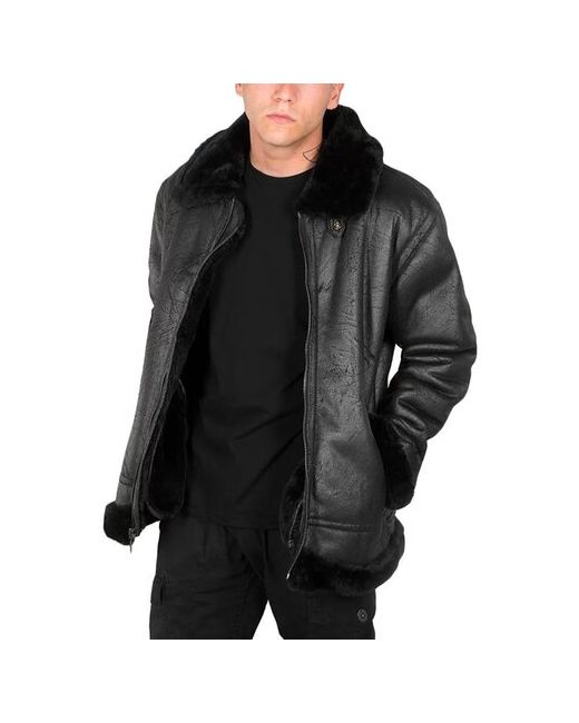Alpha Industries куртка зимняя силуэт прямой карманы без капюшона размер
