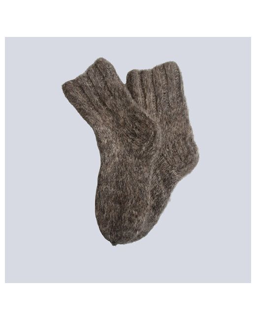 Наши носки носки Шерстяные теплые 1 пара классические ручная работа утепленные усиленная пятка вязаные на Новый год размер серый